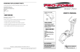 ProForm PFEVEL3502 User manual