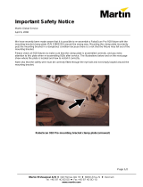 Martin RoboScan Pro 918 Important information