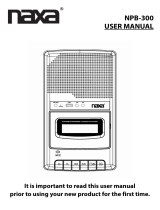 Naxa NPB-300 Owner's manual