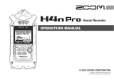 Zoom H4n Pro Operating instructions