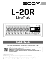 Zoom LiveTrak L-20R Quick start guide