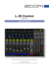 Zoom LiveTrak L-20R Operating instructions