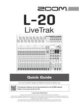 Zoom LiveTrak L‑20 Quick start guide