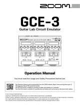 Zoom GCE-3 Guitar Lab Circuit Emulator Pedal Owner's manual