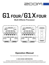 Zoom G1 Four / G1x Four Owner's manual