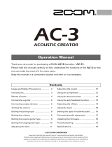Zoom AC-3 Owner's manual