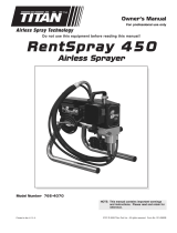 Titan Rent Spray 450 Owner's manual