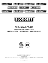 Blodgett DFG-200 Owner's manual