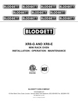 Blodgett XR8-E Owner's manual