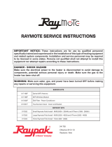 Raypak 1005A-2005A User manual