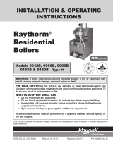 Raypak Residential Blr. 0042B - 0180B User manual