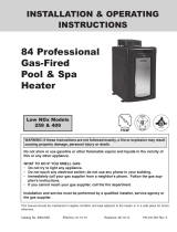 Raypak 259 & 409 Operating instructions