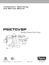 Raypak PS270VSP User manual