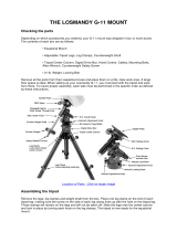 Explore Scientific LOSMANDY G-11 PMC-Eight GOTO Mount Owner's manual