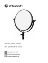 Bresser BR-S36B bi-colour round LED Surface Light, 30 cm Diameter Owner's manual