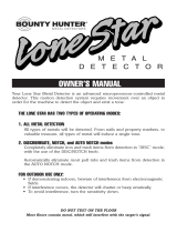 Bounty Hunter Lone Star Metal Detector Owner's manual