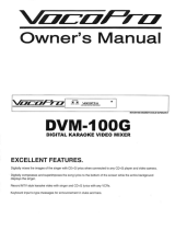 VocoPro DVM-100G Owner's manual