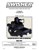 Swisher ZTR2866BS Owner's manual