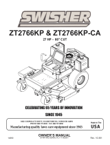 Swisher ZT2766KP-CA Owner's manual