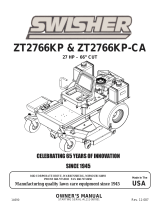 Swisher ZT2766KP Owner's manual