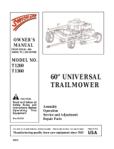 Swisher T1260, T1360 User manual