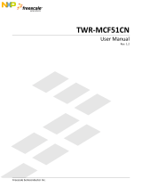 NXP TWR-MCF51CN User guide