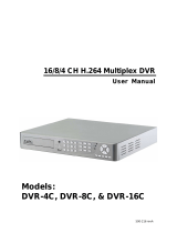 Channel Vision DVR-4C DVR-8C DVR-16C User manual