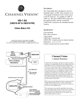 Channel Vision VB-1 User manual