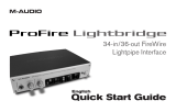 M-Audio ProFire Lightbridge Quick start guide