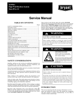 Bryant 619PHA User manual