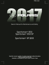 Polaris Sportsman 850 SP XP 1000 Owner's manual