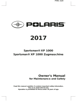 Polaris Sportsman XP 1000 / XP 1000 Zugmaschine Owner's manual
