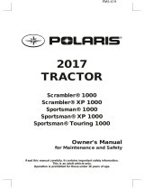 Polaris Tractor Scrambler 1000 XP / Sportsman 1000 XP Touring Owner's manual