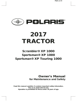 Polaris Tractor Scrambler XP 1000 / Sportsman XP 1000 Touring Owner's manual