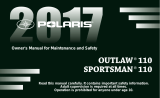 Polaris Youth Outlaw 110 / Sportsman 110 Owner's manual
