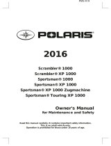 Polaris Scrambler / Sportsman / Zugmaschine 1000 / XP 1000 / XP Touring 1000 Owner's manual