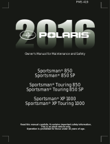 Polaris Sportsman 850 Owner's manual