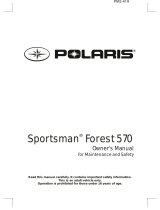 ATV or Youth Sportsman Forest 570 EFI / EPS INTL Owner's manual