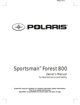 ATV or Youth Sportsman Forest 800 INTL Owner's manual