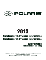 Polaris Sportsman 550 Touring / Sportsman 850 Touring International Owner's manual