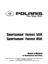ATV or Youth Sportsman Forest 550 / 850 Owner's manual