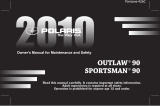 Polaris 2010 Sportsman 90 User manual