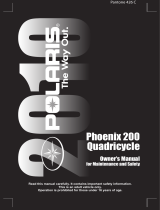 Polaris Youth Phoenix 200 Quadricycle User manual