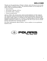 Polaris Youth Phoenix 200 Quadricycle Owner's manual