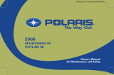 Polaris 2008 Sportsman 90 Owner's manual