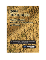 Polaris Trail Boss Owner's manual
