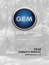 Polaris GEM eM1400 LSV Owner's manual