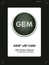 GEM EM1400 Owner's manual