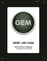 GEM eM1400 INTL Owner's manual