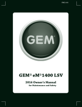 GEM eM1400 LSV Owner's manual